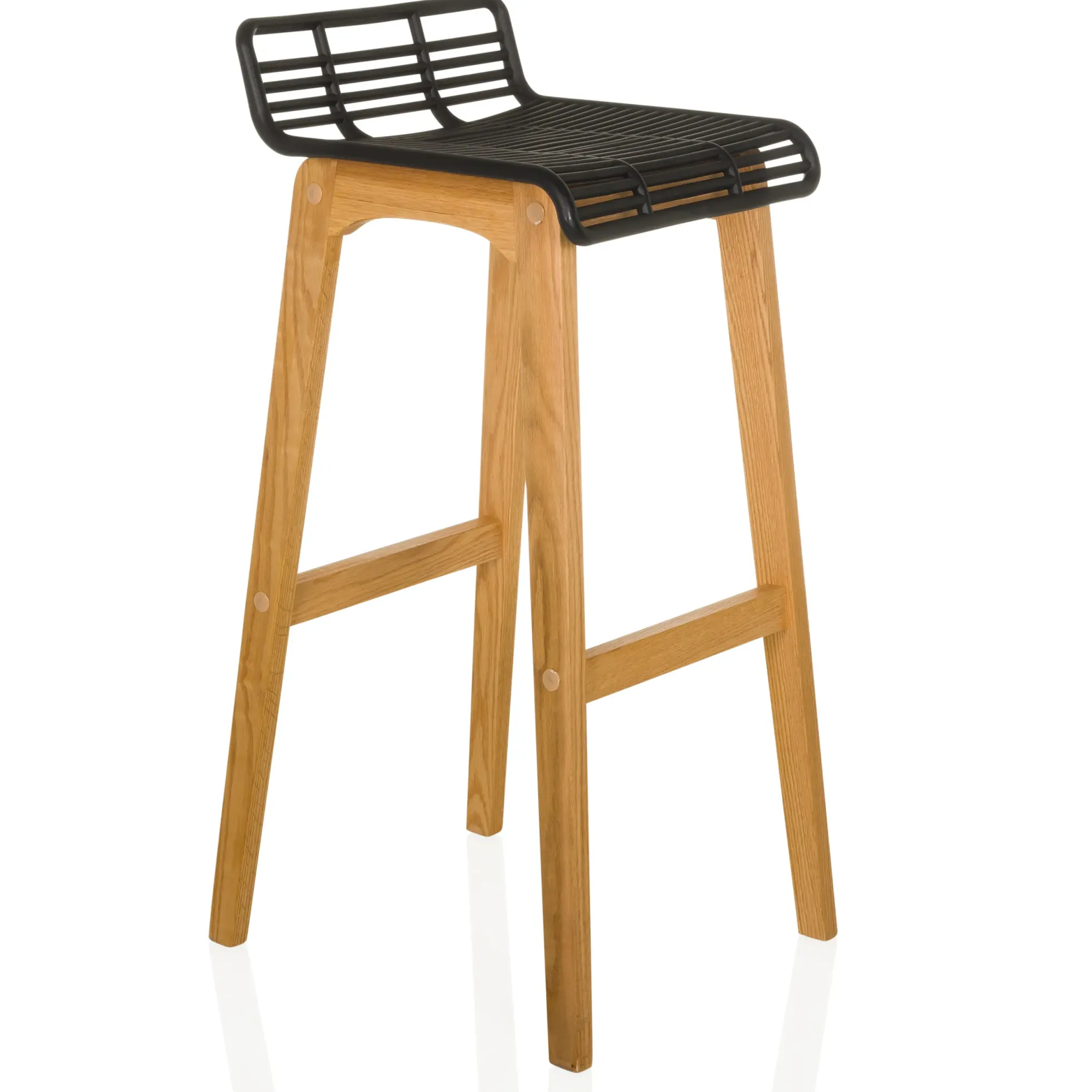 LONSO W - Barhocker Eiche/Schwarz