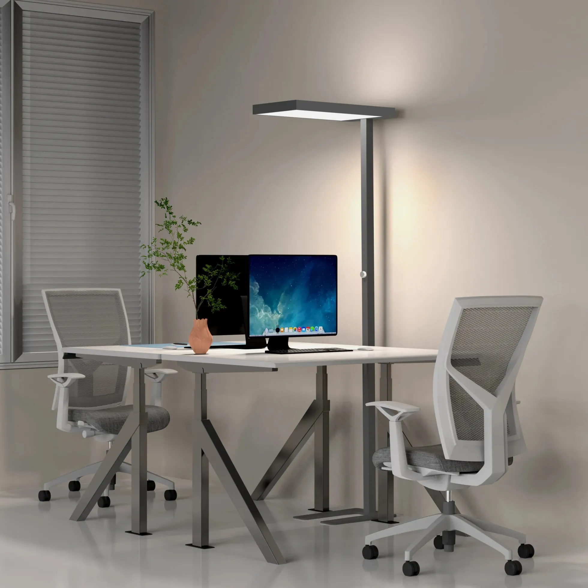 LUMANOVA | LED Stehleuchte - Stehlampe Schwarz