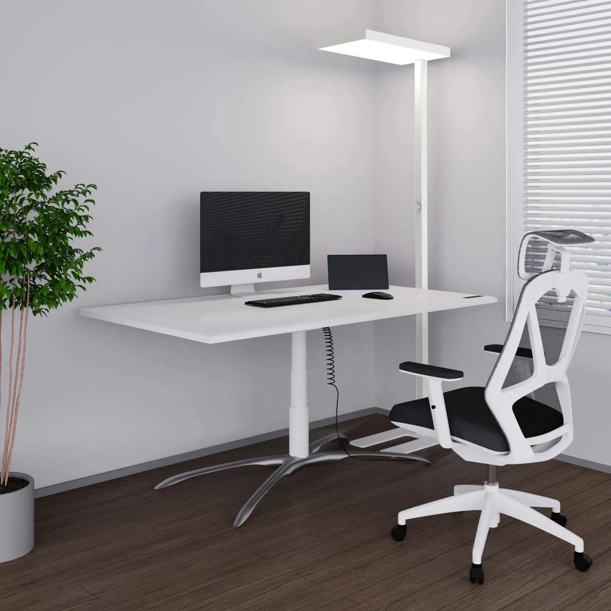 LUMANOVA | LED Stehleuchte - Stehlampe Weiß