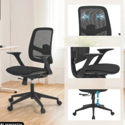 Malio - Home Office Bürostuhl Schwarz