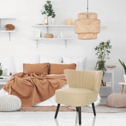 MANISO - Loungesessel Beige