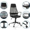 MARCOZ - Home Office Chefsessel Schwarz