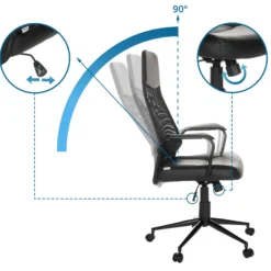 MARCOZ - Home Office Chefsessel Schwarz