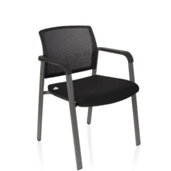 MEET - Vierfußstuhl Schwarz
