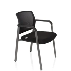MEET - Vierfußstuhl Schwarz