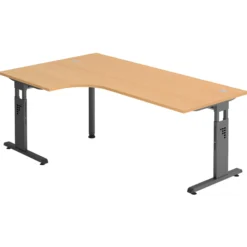 MEGA 82 G | Schreibtisch Buche/Graphit