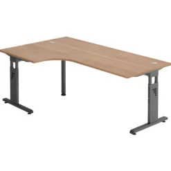 MEGA 82 G | Schreibtisch Nussbaum/Graphit