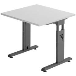 MEGA 8 G | Schreibtisch 80 x 80 höhenverstellbar Grau/Graphit