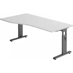 MEGA 18 G | Schreibtisch 180 x 100 höhenverstellbar Grau/Graphit