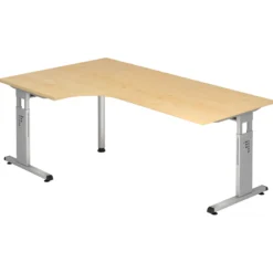 MEGA 82 S | Schreibtisch Ahorn/Silber