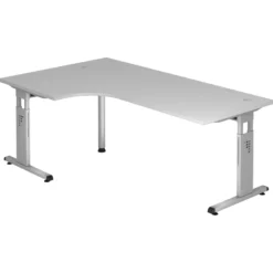 MEGA 82 S | Schreibtisch Grau/Silber