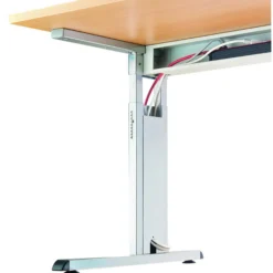 MEGA 16 S | Schreibtisch 160 x 80 höhenverstellbar Grau/Silber