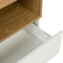 MELMO S - Sideboard Weiß/Eiche
