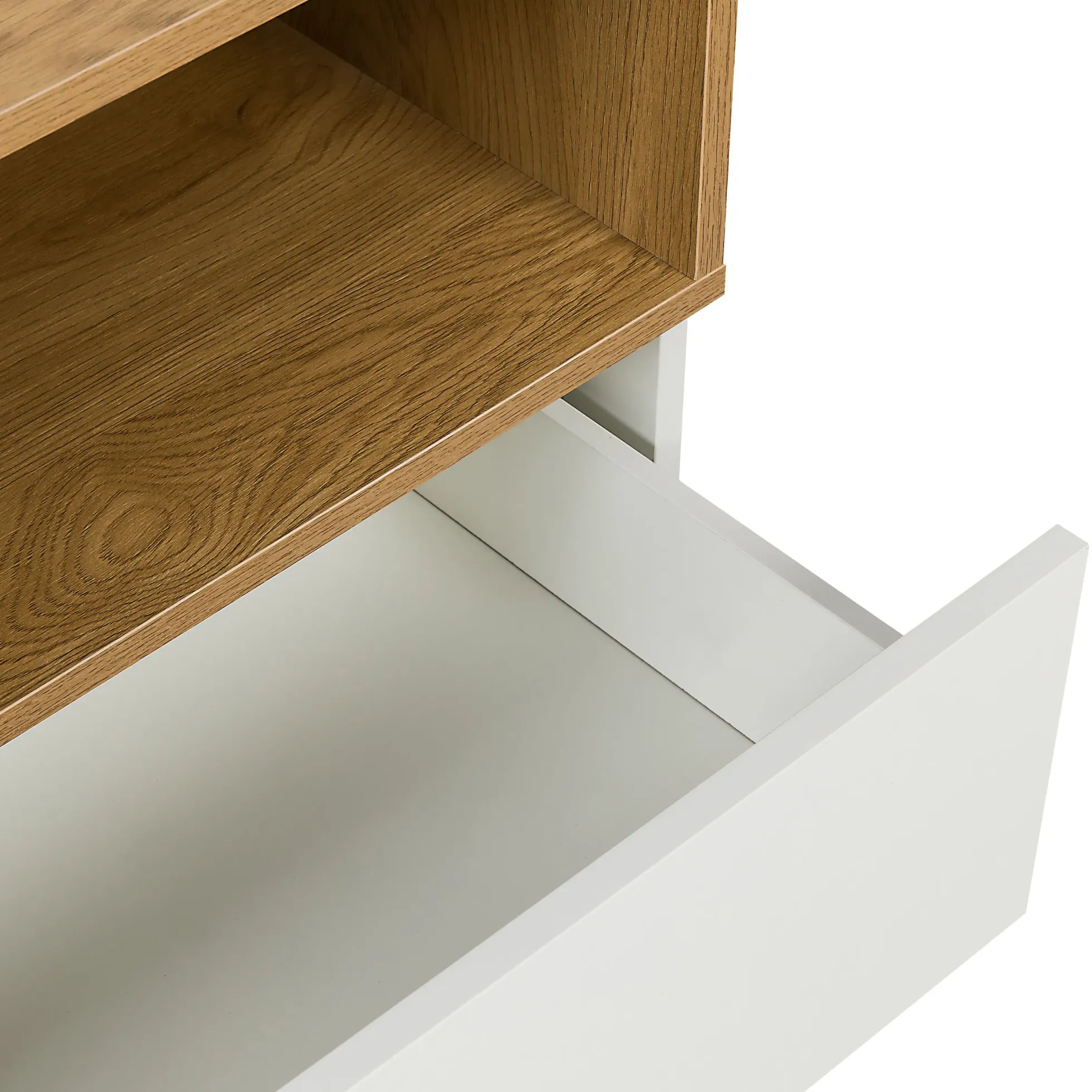 MELMO S - Sideboard Weiß/Eiche