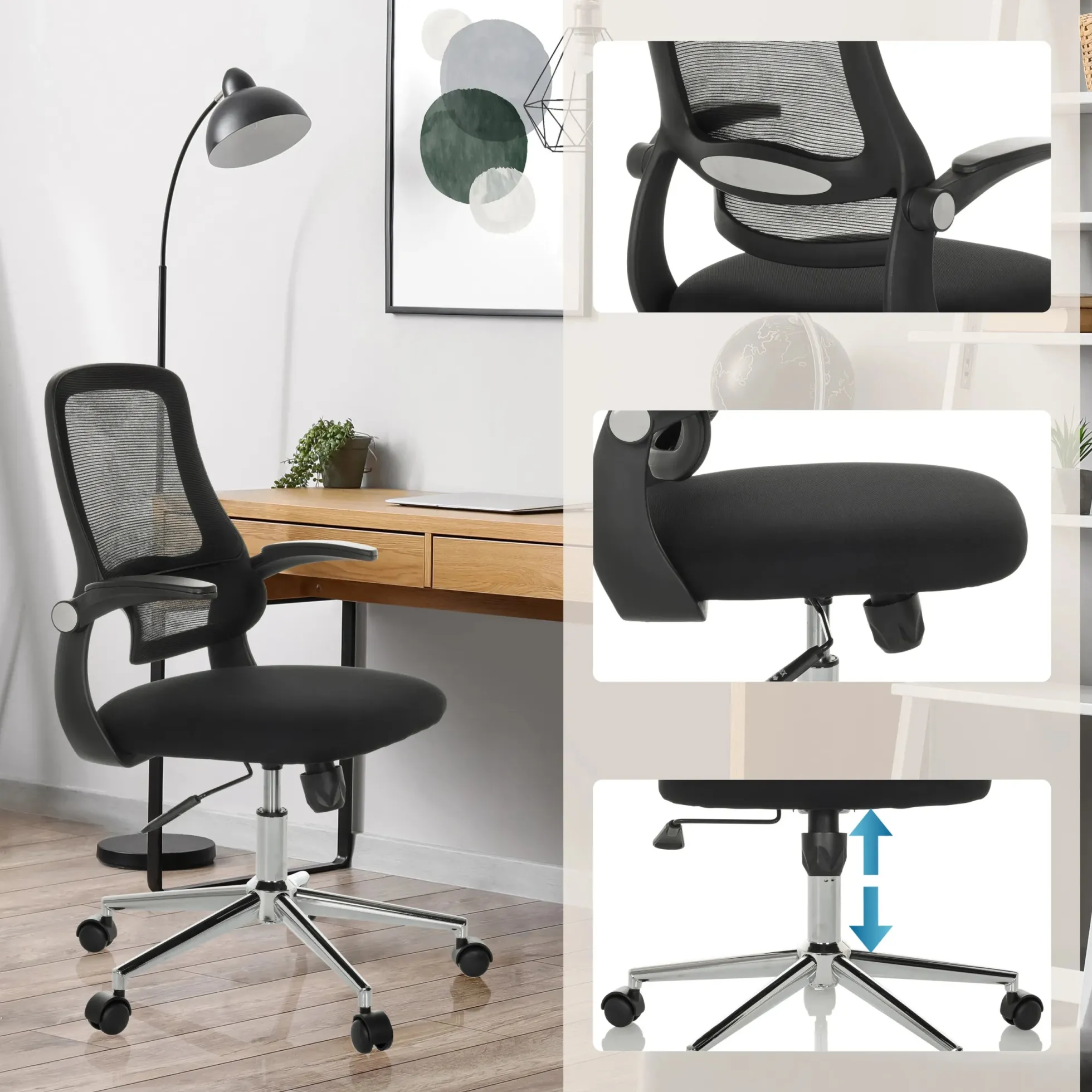 MIKO B ECO - Home Office Bürostuhl Schwarz