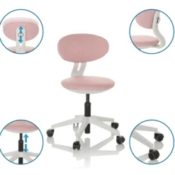 MINIMOVO - Kinderdrehstuhl Rosa