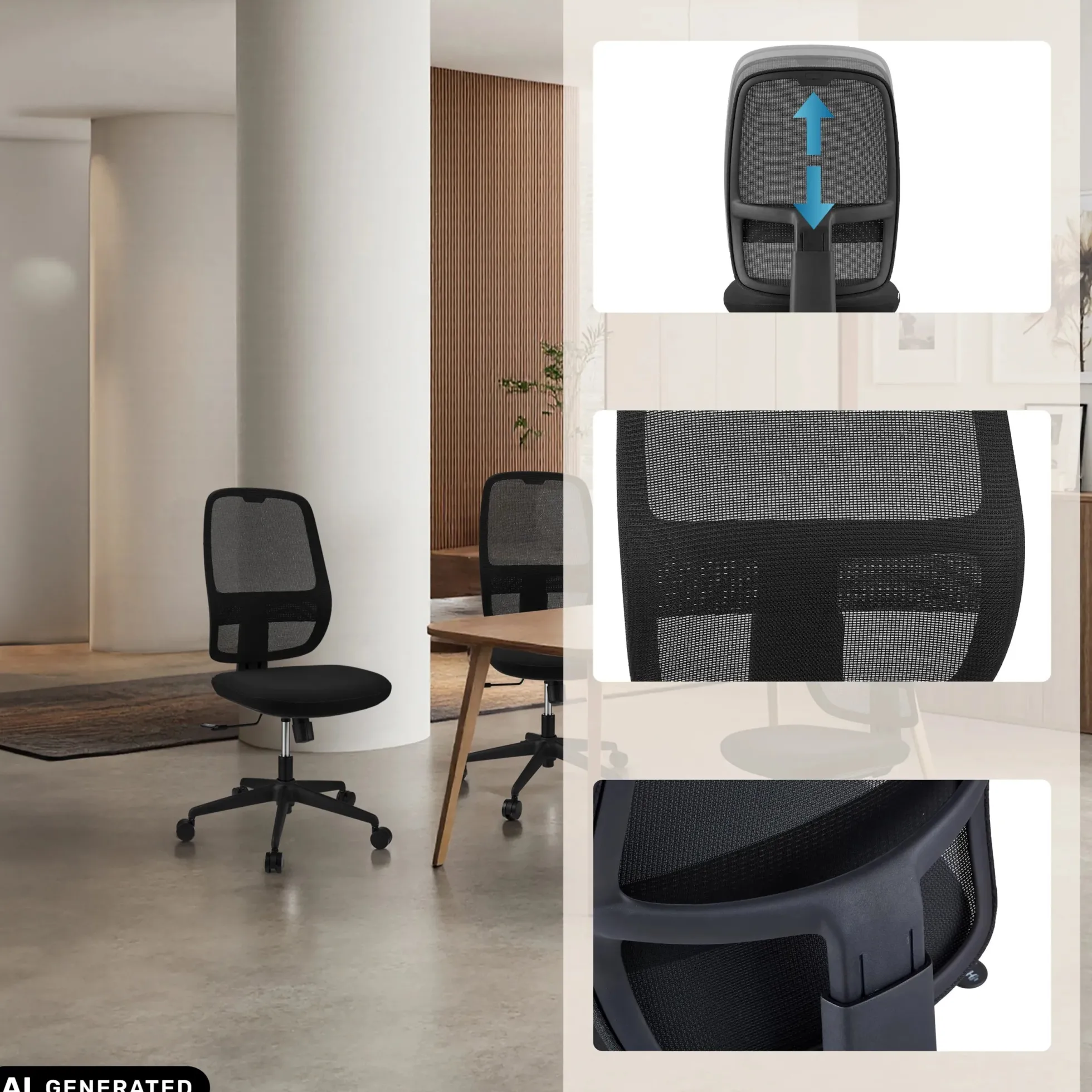 Minoro B - Profi Bürostuhl Schwarz