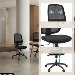 Minoro B - Profi Bürostuhl Schwarz