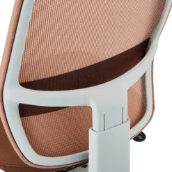 Minoro W - Profi Bürostuhl Weiß/Braun