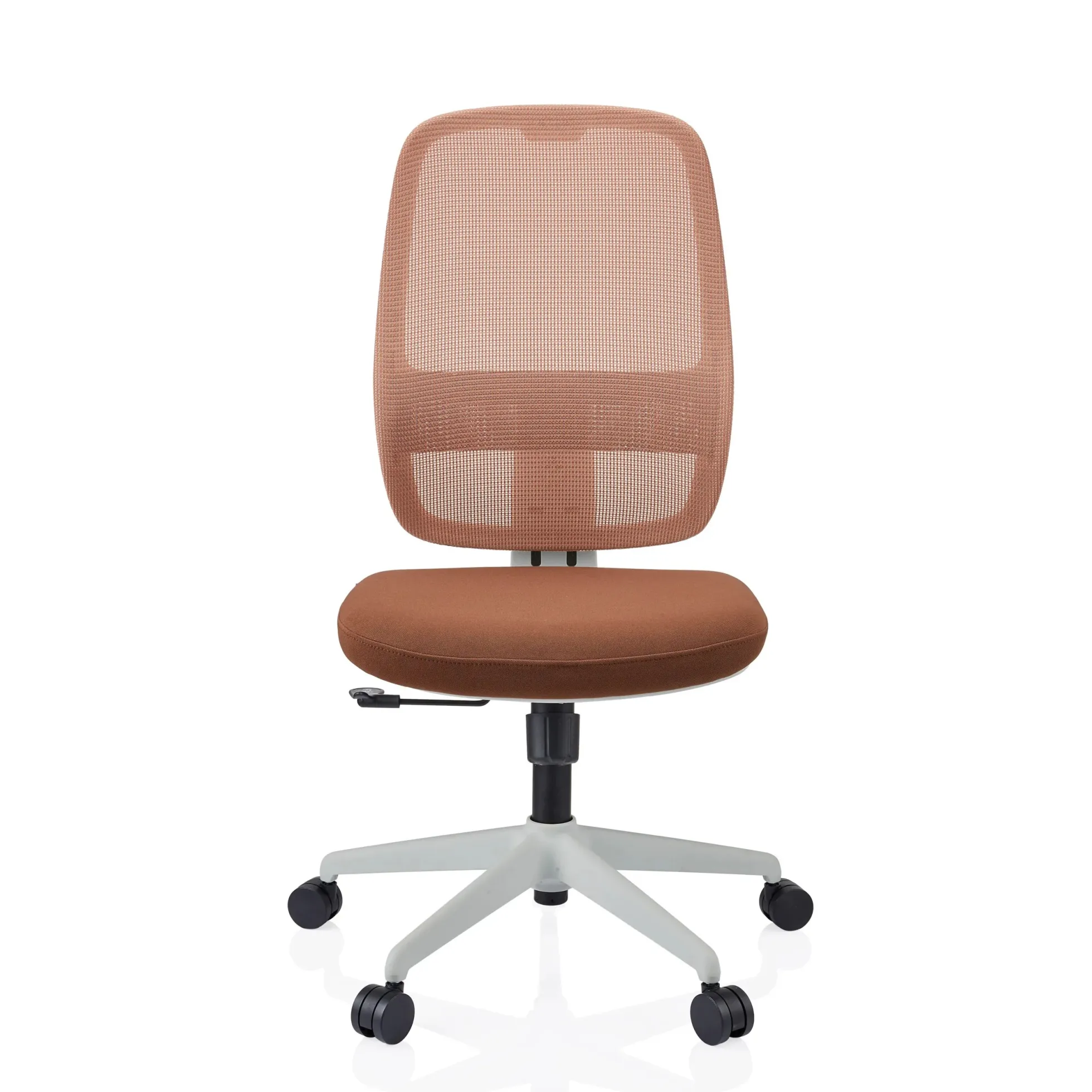 Minoro W - Profi Bürostuhl Weiß/Braun
