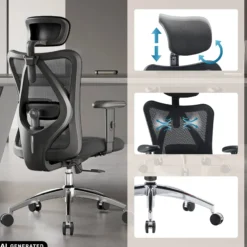 M18-M148 | Sihoo - Profi Bürostuhl Schwarz