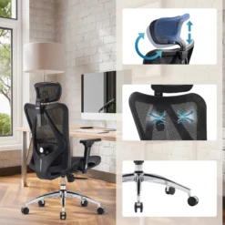 M57-M015 | Sihoo - Profi Bürostuhl Schwarz