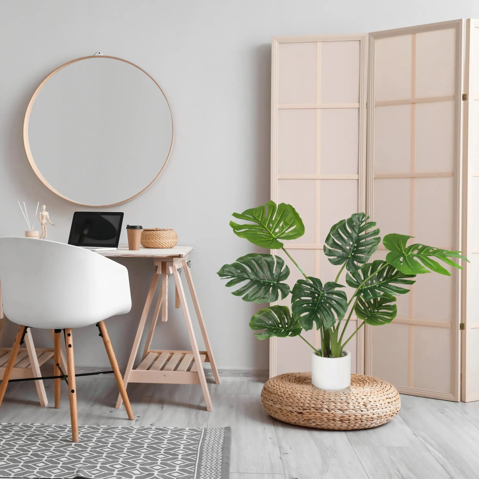 MONSTERA I - Kunstpflanze Grün