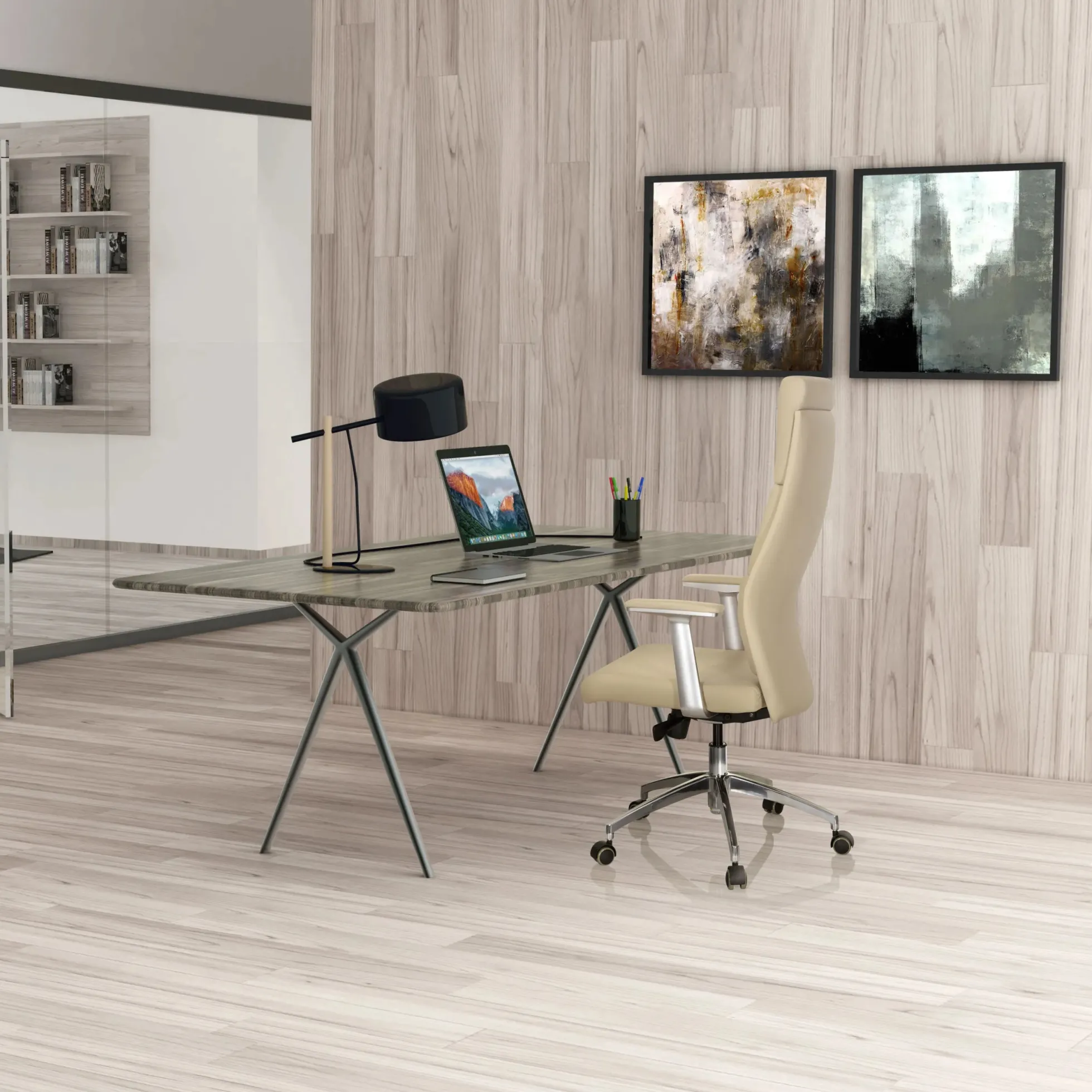 MONZA 20 - Luxus Chefsessel Beige