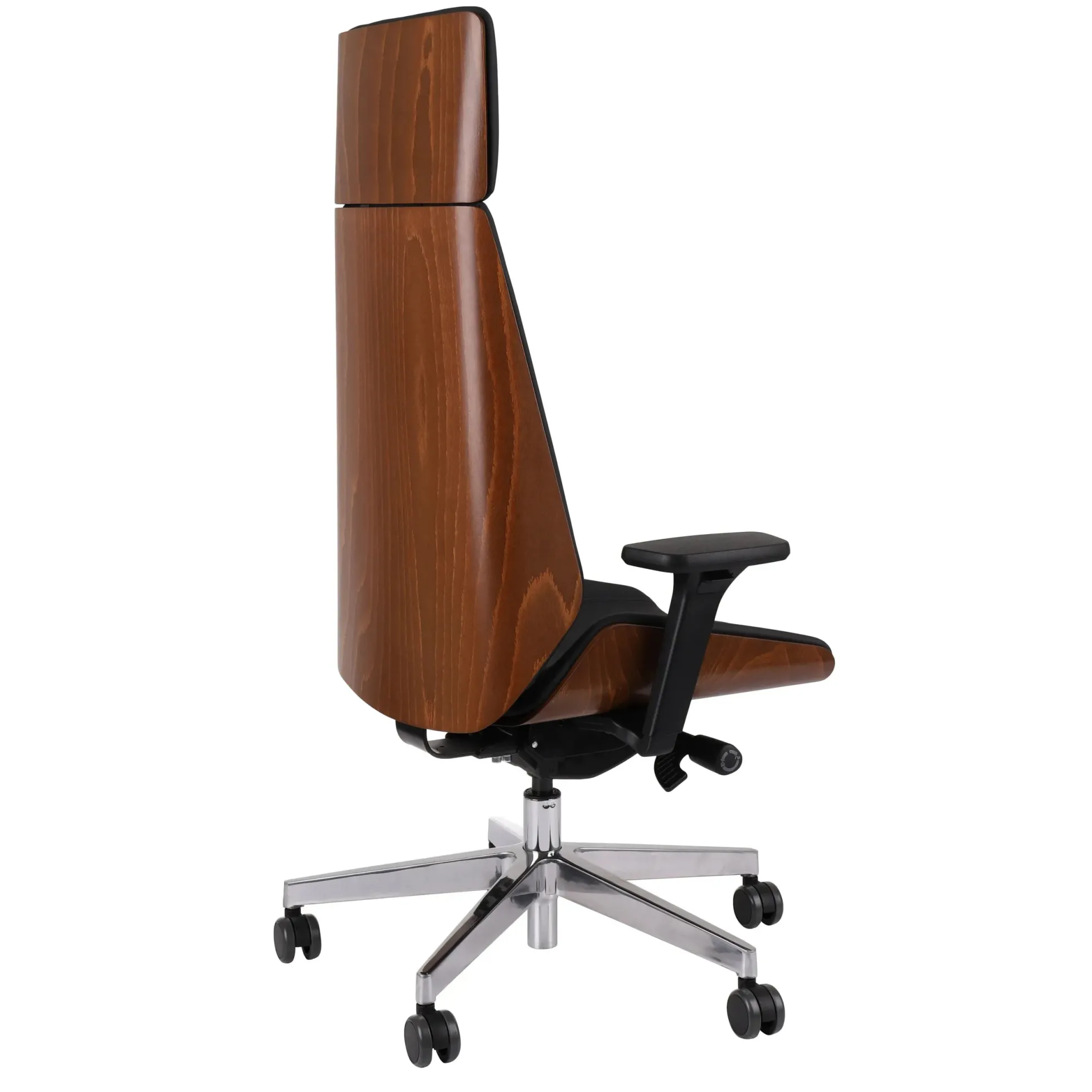 MOON WOOD HD - Chefsessel Schwarz/Walnuss