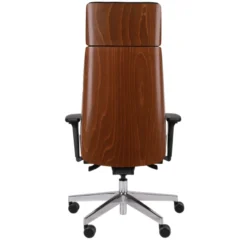 MOON WOOD HD - Chefsessel Schwarz/Walnuss