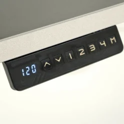 MOVE 3 Premium B 200 | 200x220 | Schreibtisch elektrisch höhenverstellbar - Stehschreibtisch Weiß/Anthrazit