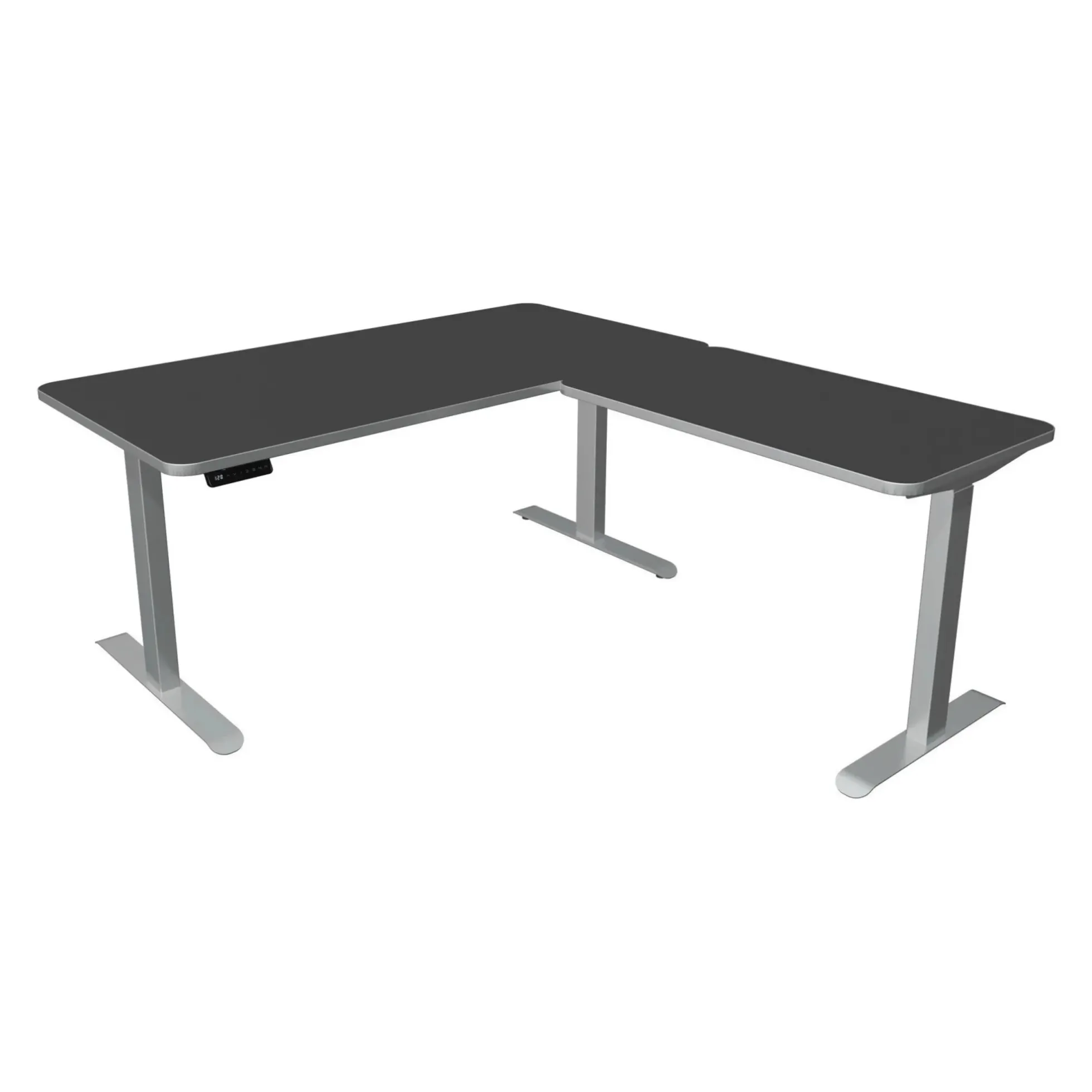 MOVE 3 Premium B 160 | 160x180 | Schreibtisch elektrisch höhenverstellbar - Stehschreibtisch Weiß/Anthrazit
