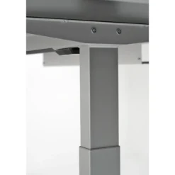 MOVE 3 Premium B 160 | 160x180 | Schreibtisch elektrisch höhenverstellbar - Stehschreibtisch Weiß/Grau