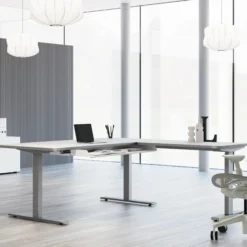 MOVE 3 Premium B 160 | 160x180 | Schreibtisch elektrisch höhenverstellbar - Stehschreibtisch Weiß/Weiß