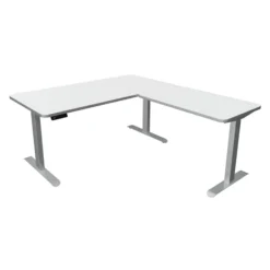 MOVE 3 Premium B 160 | 160x180 | Schreibtisch elektrisch höhenverstellbar - Stehschreibtisch Weiß/Weiß