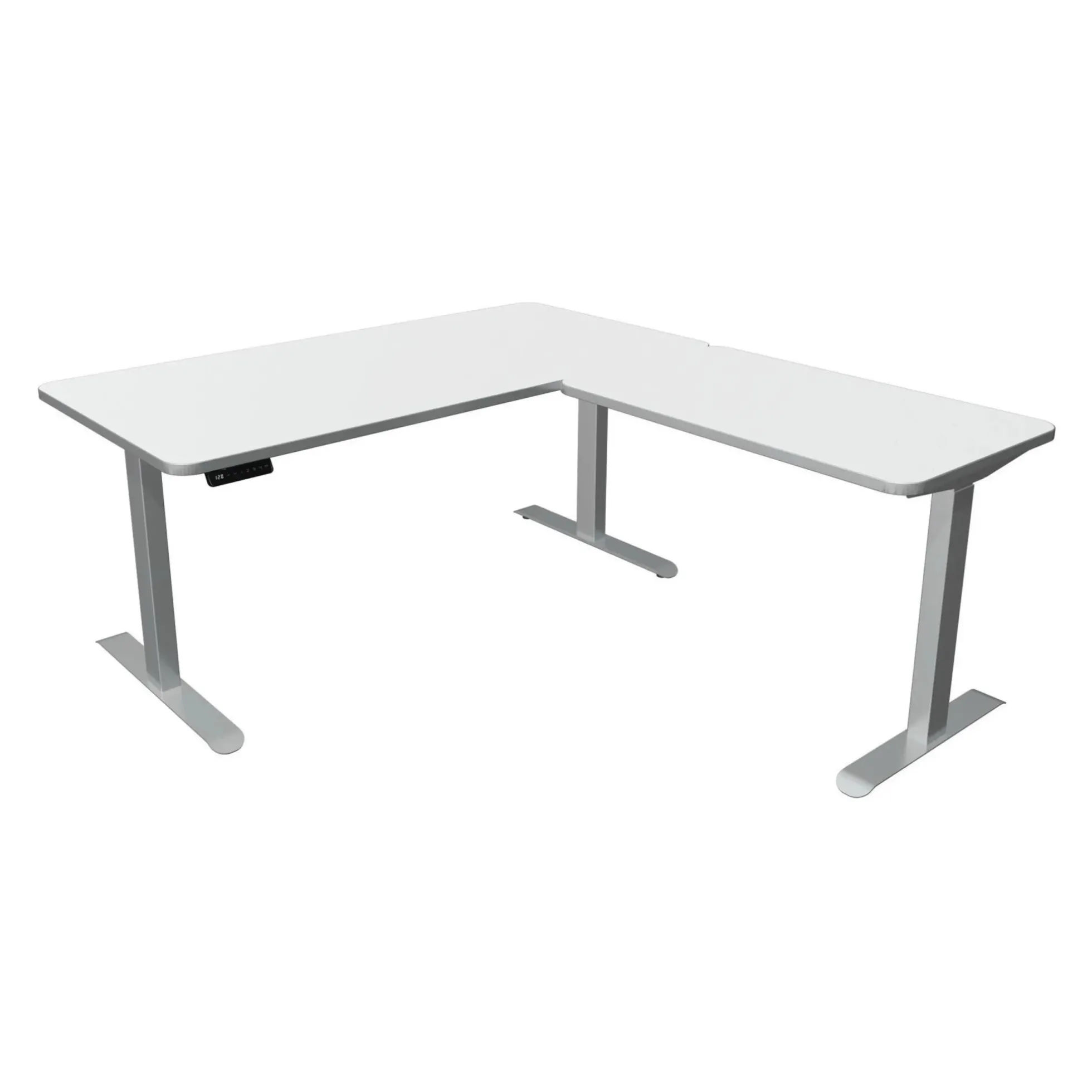 MOVE 3 Premium B 160 | 160x180 | Schreibtisch elektrisch höhenverstellbar - Stehschreibtisch Weiß/Weiß