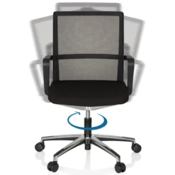 MOVE-TEC NET 3D - Profi Bürostuhl Schwarz
