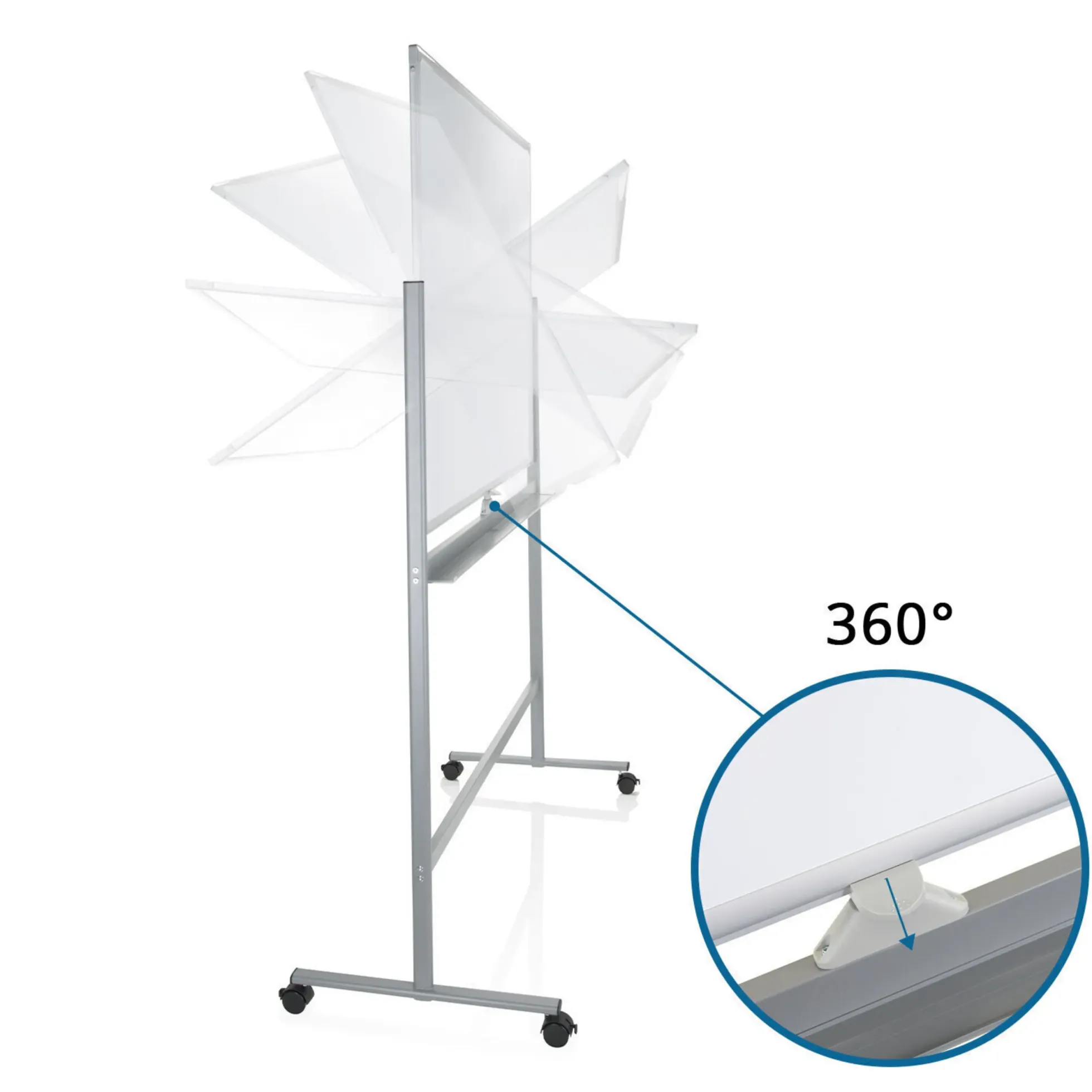 MULTIBOARD I - Whiteboard Weiß/Silber