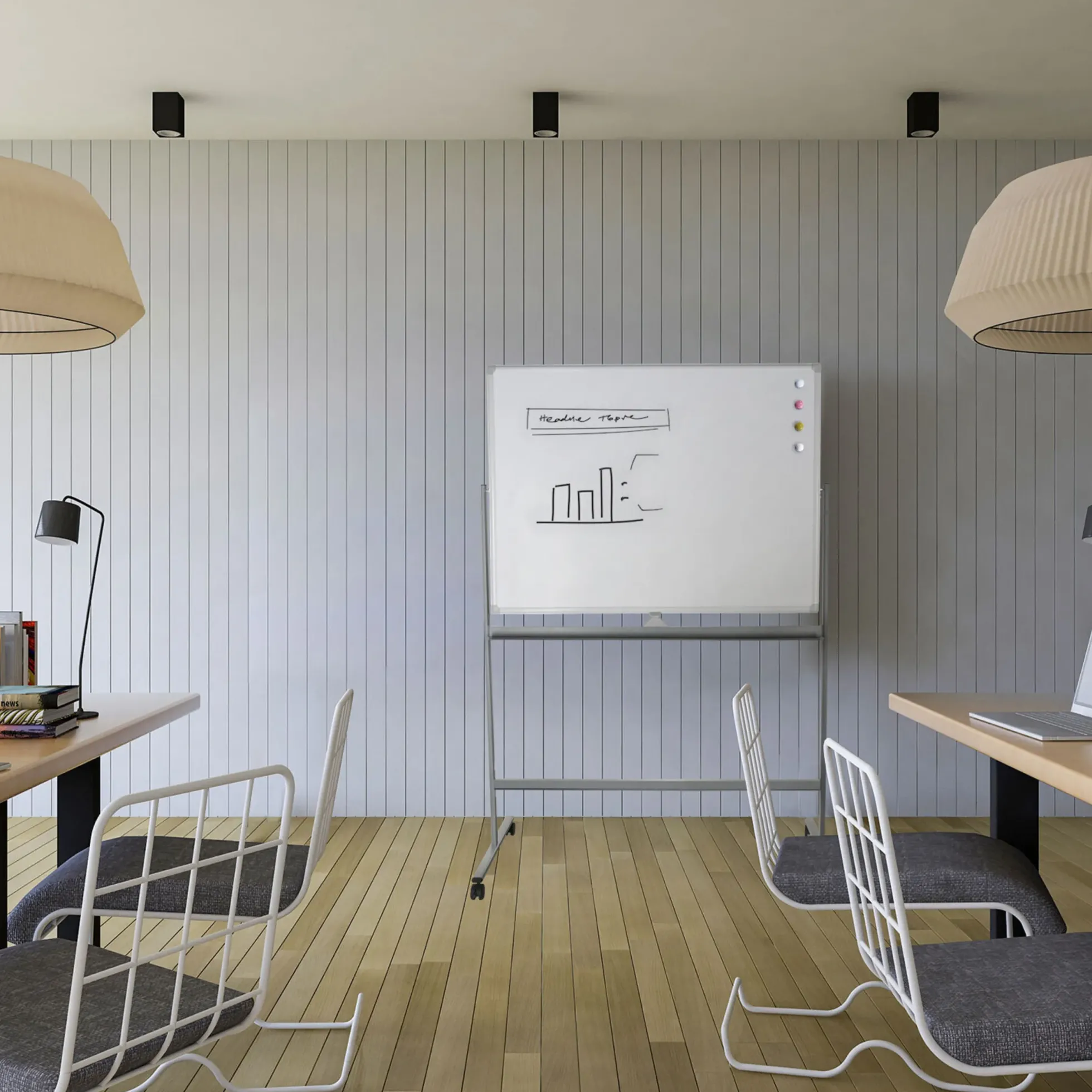 MULTIBOARD I - Whiteboard Weiß/Silber