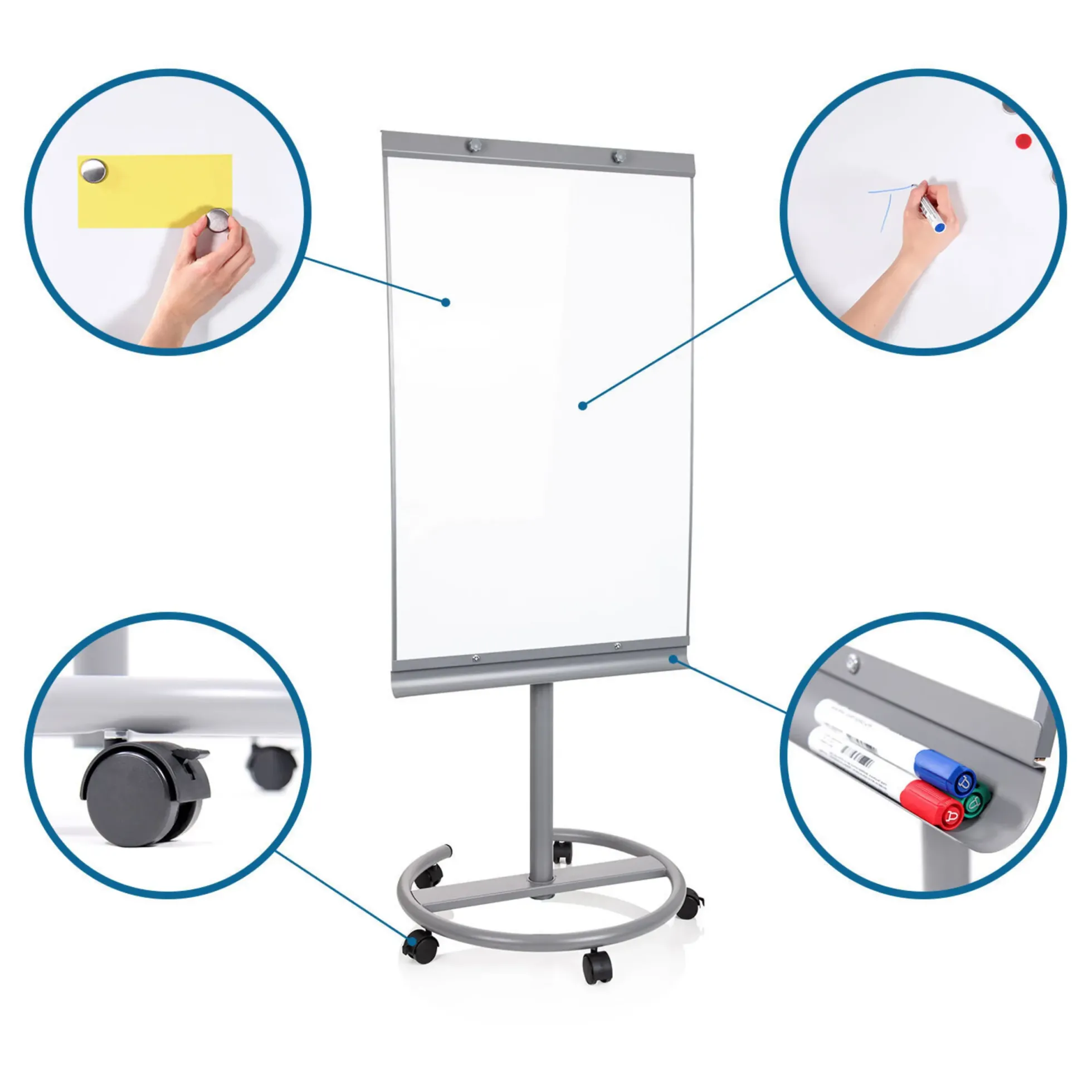 MULTIBOARD - Whiteboard Silber