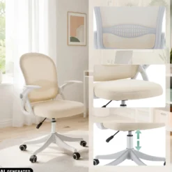 Naluro - Home Office Bürostuhl Beige