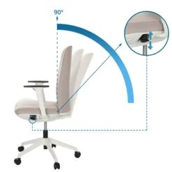 NESTORA - Profi Bürostuhl Beige
