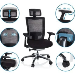 NOVA PRO I - High End Bürostuhl Schwarz