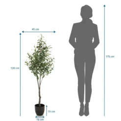 OLIVE - Kunstpflanze Grün