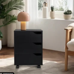 ORGANISER I - Rollcontainer Schwarz