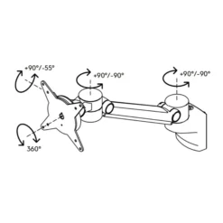 ORGPF | ORGA Bildschirmhalter flexibel - Zubehör Silber
