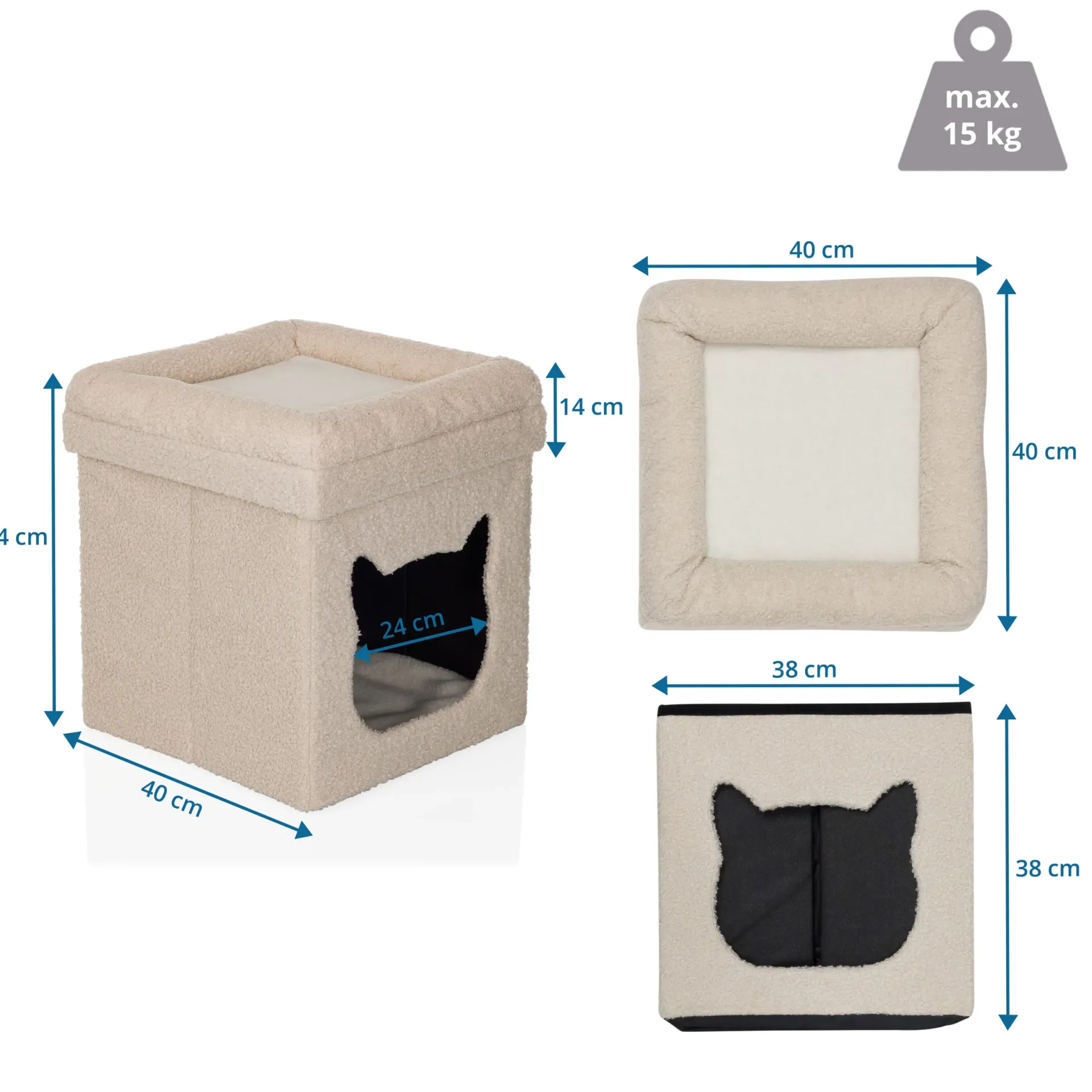 PAWY ES - Katzenhaus Beige