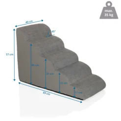 PAWY STEP 5 - Haustiertreppe Grau