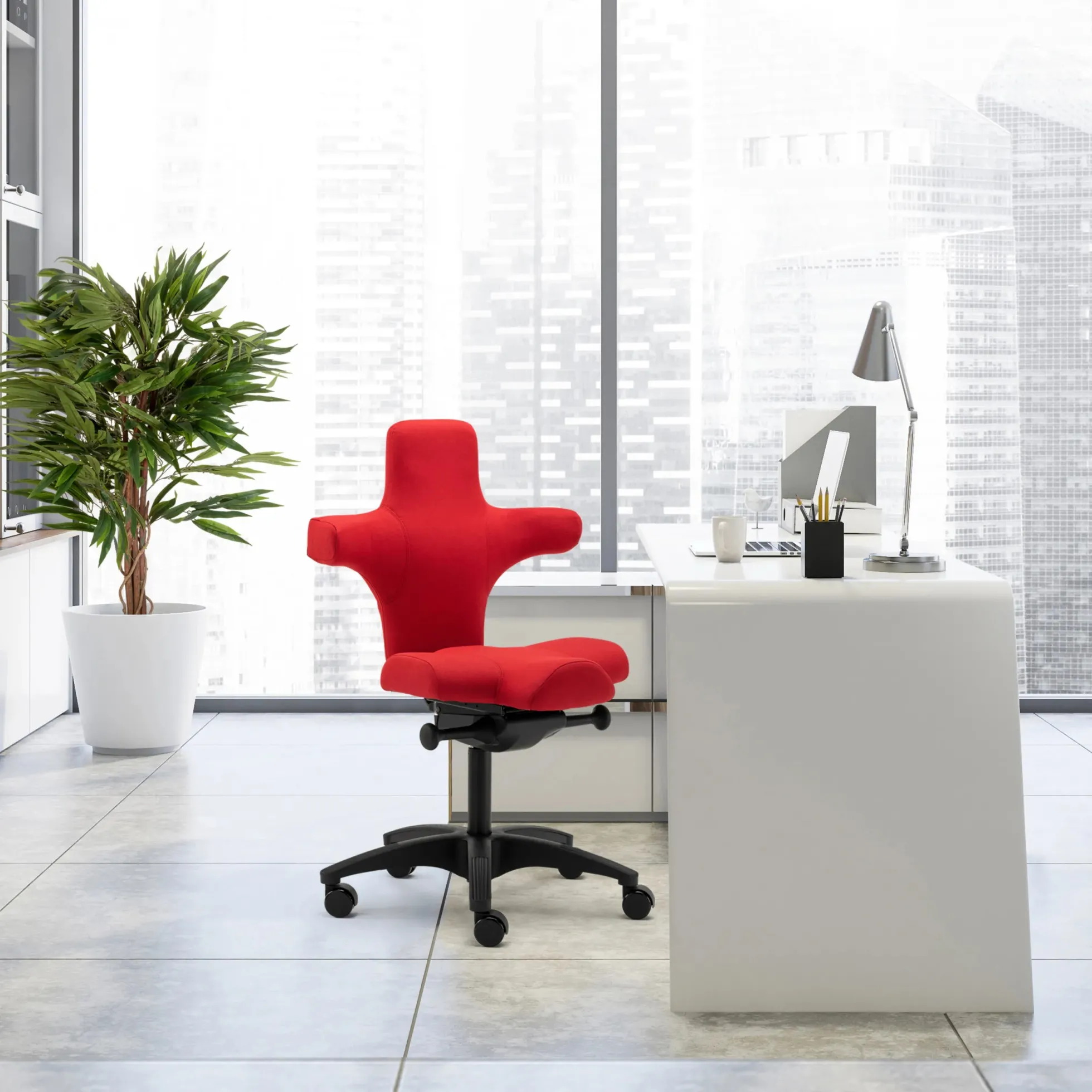 PICASSO - High End Bürostuhl Rot
