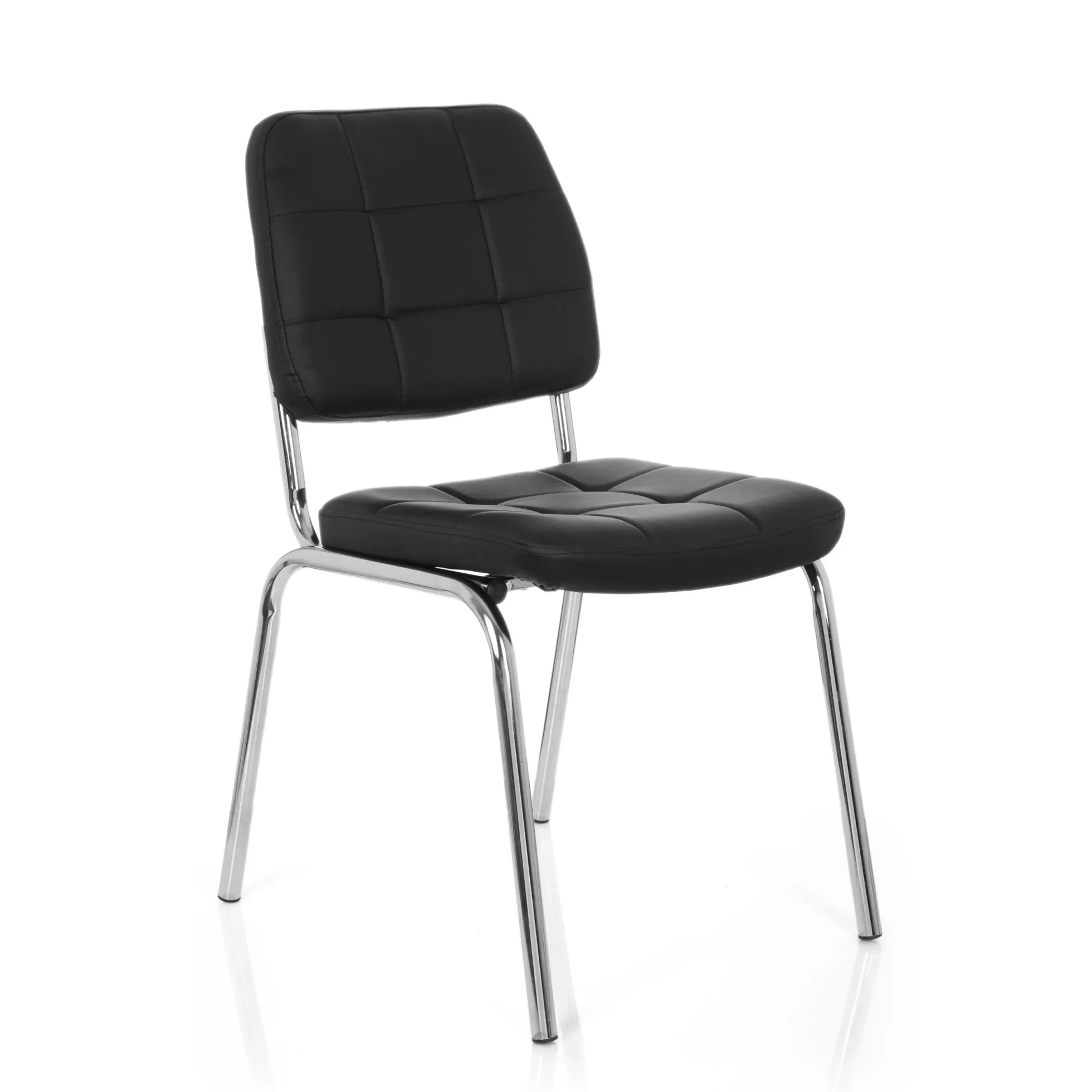 PICENO V - Vierfußstuhl Schwarz